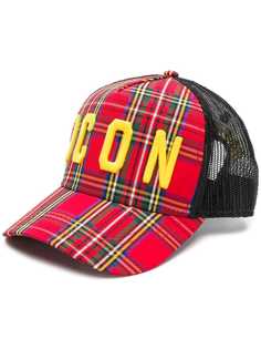 Dsquared2 клетчатая бейсболка Icon