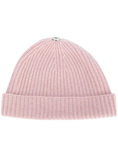 N.Peal ribbed beanie hat