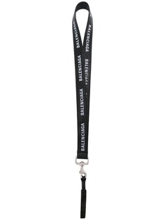 Balenciaga ланьярд с тиснеными логотипами