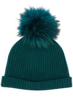 N.Peal ribbed beanie hat