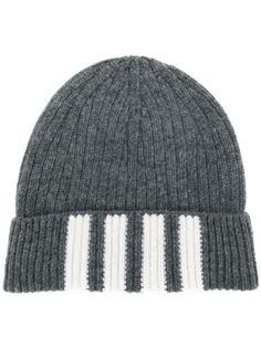 Thom Browne шапка-бини с контрастными полосками