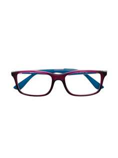 Ray Ban Junior двухцветные очки в прямоугольной оправе
