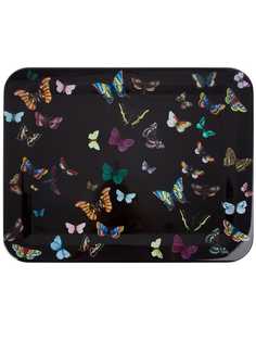 Fornasetti поднос Butterflys on Black