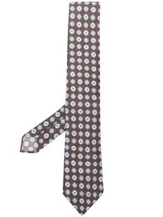 Ermenegildo Zegna галстук с геометрическим цветочным узором