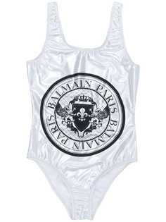 Balmain Kids слитный купальник с логотипом