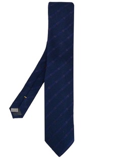 Canali фактурный галстук в полоску