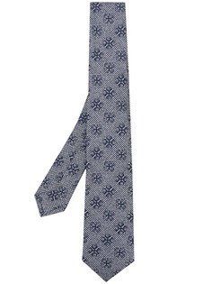 Kiton галстук с геометричным узором