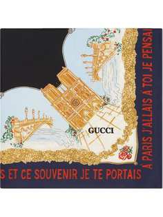 Gucci платок с принтом Memories of Paris