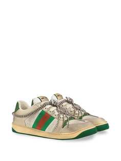 Gucci кроссовки Screener с кристаллами