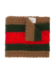 Gucci Kids шарф рыхлой вязки дизайна колор-блок