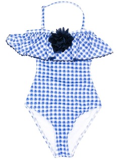 Monnalisa слитный купальник с цветочным декором