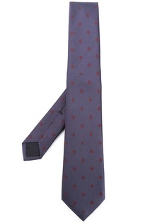 Gucci галстук с узором из пчел и звезд