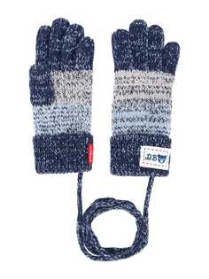 Miki House трикотажные меланжевые перчатки