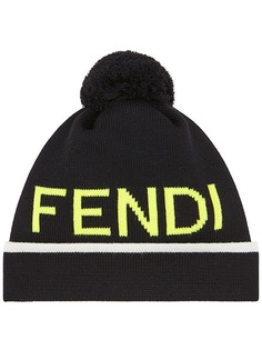 Fendi шапка бини с помпоном