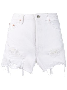 Grlfrnd джинсовые шорты с эффектом потертости