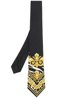 Versace галстук с принтом Barocco