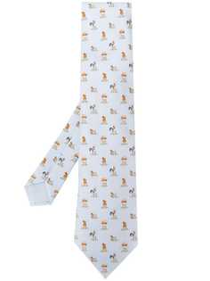 Hermès Pre-Owned галстук 2000-х годов с узором
