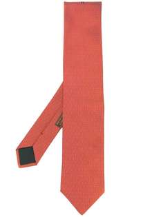 Hermès Pre-Owned галстук 2000-х годов с вышитым логотипом