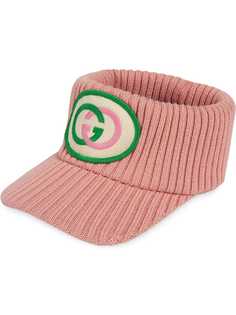 Gucci трикотажный козырек с логотипом