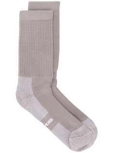 Rick Owens носки в рубчик с логотипом