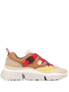 Chloé массивные кроссовки в стиле колор-блок