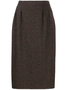 YVES SAINT LAURENT PRE-OWNED юбка миди 1980-х годов