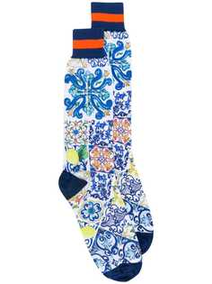 Dolce & Gabbana носки с принтом Majolica