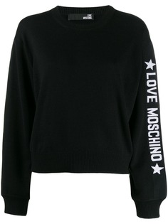 Love Moschino джемпер свободного кроя с логотипом