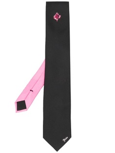 Prada галстук с логотипом