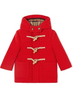 Burberry Kids "дафлкот с застежкой ""моржовый клык"""