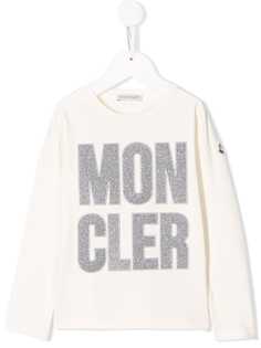 Moncler Kids топ с вышитым логотипом