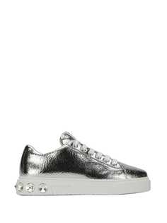 Miu Miu декорированные кеды с эффектом металлик