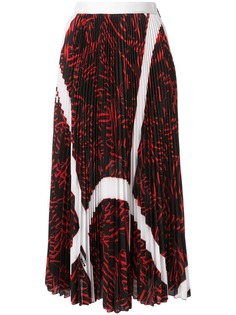 MSGM плиссированная юбка миди
