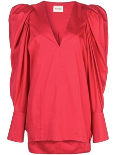 Khaite блузка со сборками