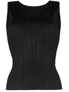 Pleats Please By Issey Miyake pleated tank top