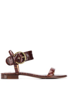 Chloé сандалии с тиснением