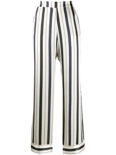 Asceno брюки прямого кроя в полоску