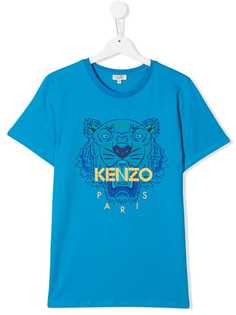 Kenzo Kids футболка с принтом тигра