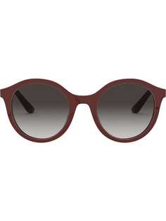 Dolce & Gabbana Eyewear солнцезащитные очки в массивной круглой оправе