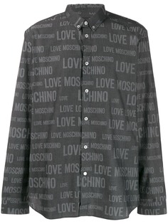 Love Moschino рубашка с логотипом