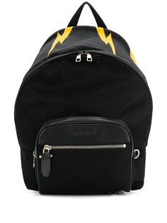 Neil Barrett lightning print backpack