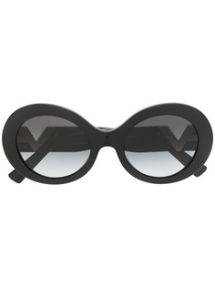 Valentino Eyewear V logo round sunglasses