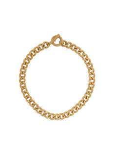 CHRISTIAN DIOR PRE-OWNED textured link chain necklace