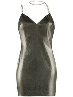 AREA платье мини с кристаллами