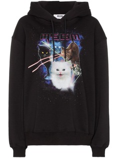 MSGM худи с принтом Lazer Cat