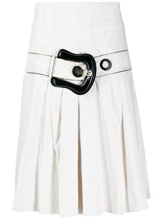 Fendi Pre-Owned плиссированная юбка с поясом