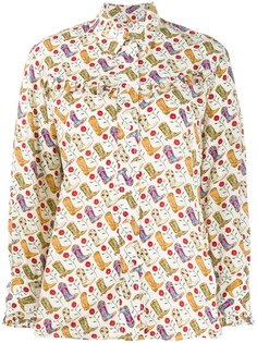 Sandro Paris блузка с принтом