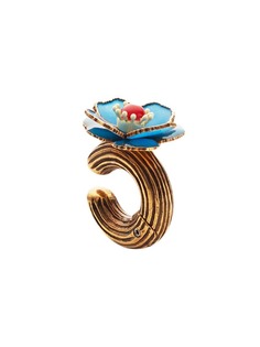 Fendi единичная серьга цветочного дизайна