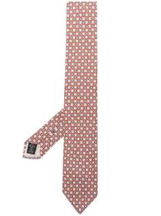 Ermenegildo Zegna галстук с геометрическим цветочным узором