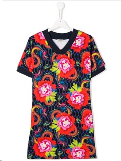 Kenzo Kids платье-футболка с цветочным принтом
